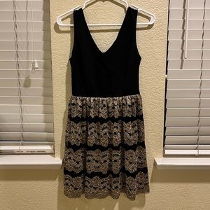 Nordstrom Black and Gold Dress
